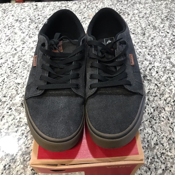 Mens Shoes Waxed Denim Black Gum 